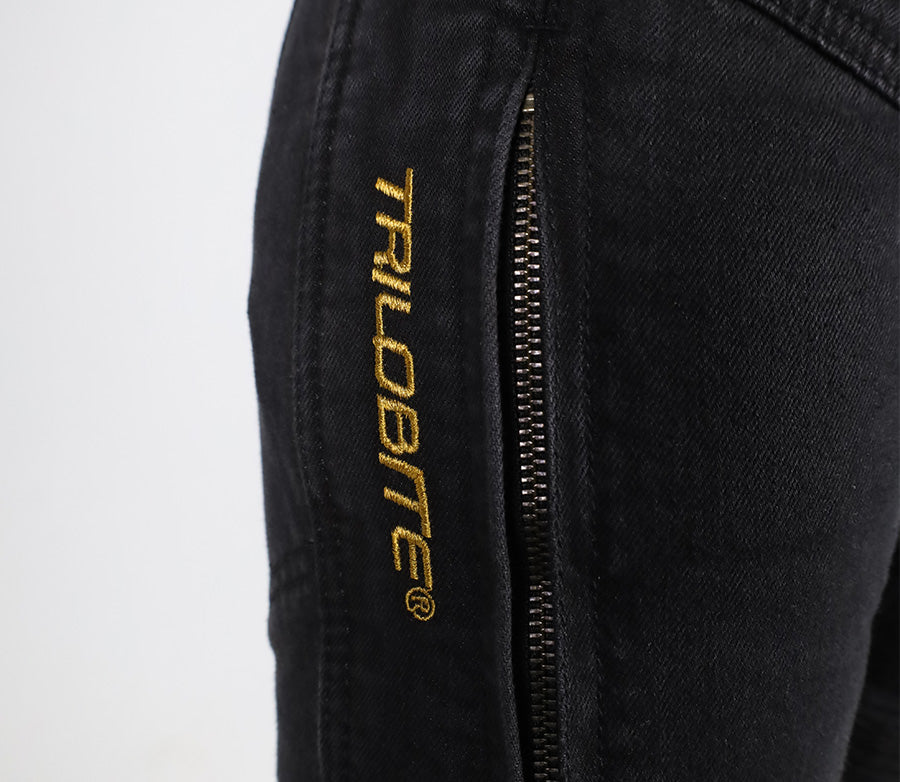 Trilobite Parado doublelayer AAA skinny fit men jeans black level 2