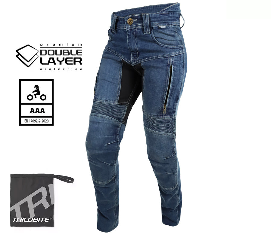 Trilobite Parado doublelayer AAA slim fit ladies jeans blue level 2