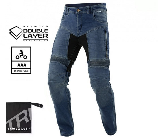 Trilobite Parado doublelayer AAA skinny fit men jeans long blue level 2